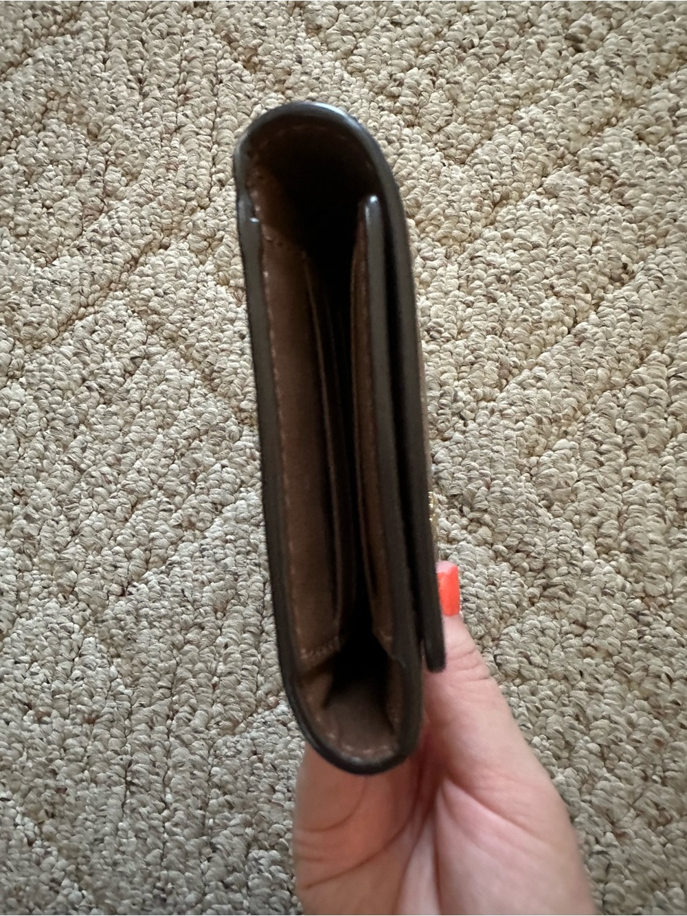Coach Slim Trifold Wallet in Signature Canvas - Picture 10 of 10
